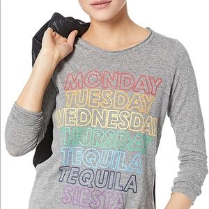 Chaser Women's “Tequila” L/S Jersey Shirttail Tee